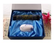 青花鼠標2件套